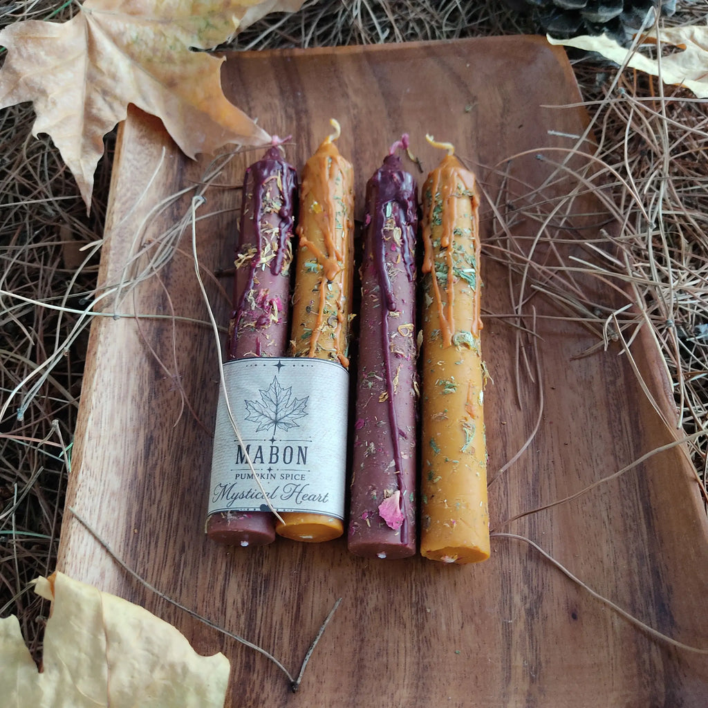 Velas Ritual Mabon — Pumpkin Spice y Hierbas Sagradas
