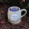 Vela Taza Calabaza -Cuarzo Rosa, Bambú y Flor de Loto