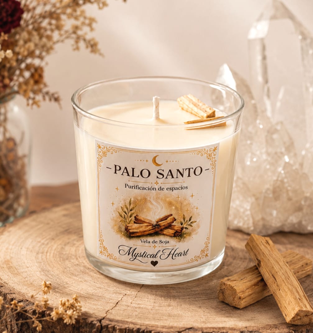 ✨ Vela Ritual Palo Santo – Purificación de Espacios